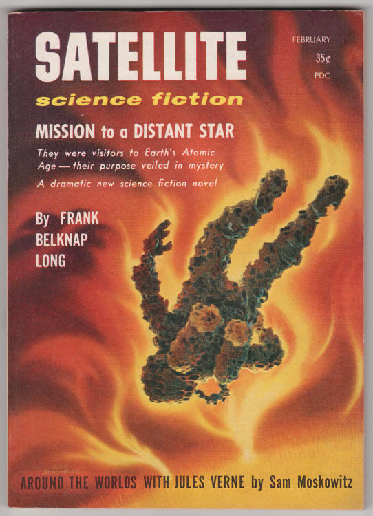 Satellite Science Fiction Digest February 1958 front cover