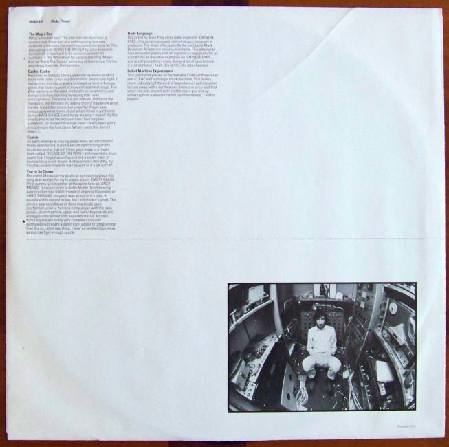 Scoop Album Side Three Sleeve