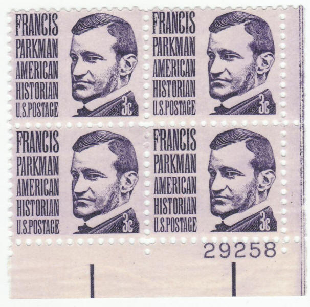 Scott #1281 Fancis Parkman Plate Block