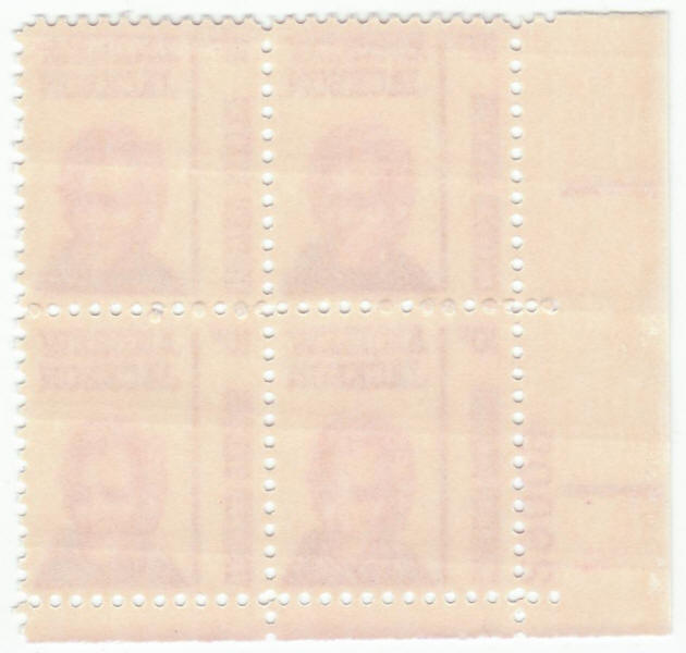 Scott #1286 Andrew Jackson Plate Block