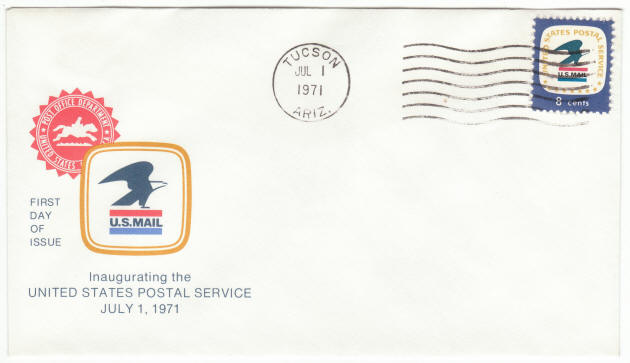 Scott #1396 Inaugurating The USPS First Day Cover