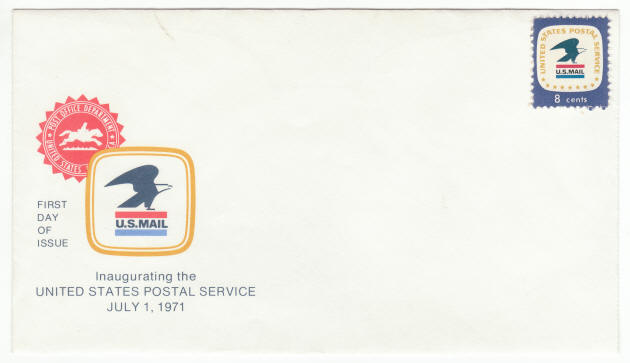 Scott #1396 Inaugurating The USPS Unused First Day Cover