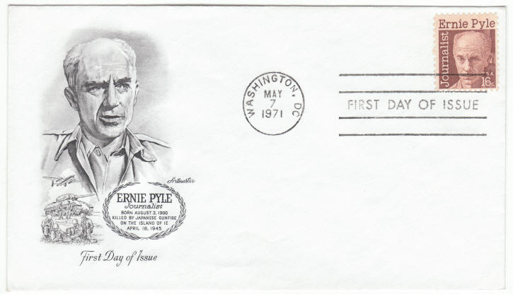 Scott #1398 Ernie Pyle First Day Cover