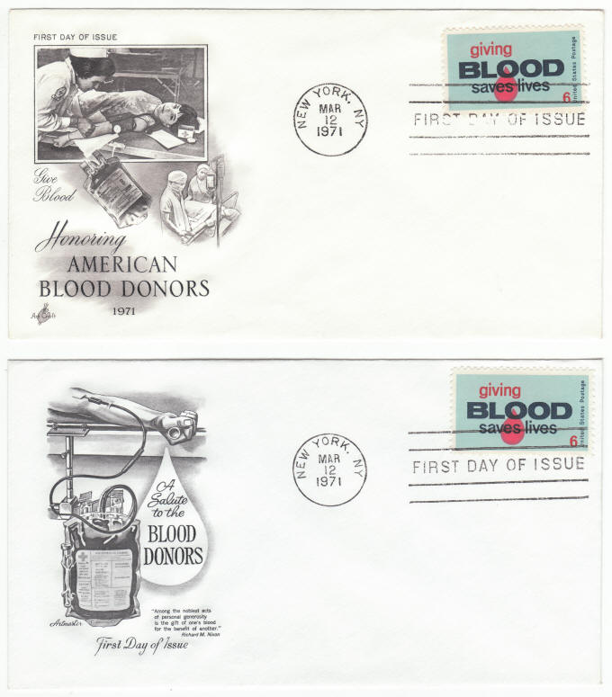 Scott #1425 Blood Donors First Day Covers