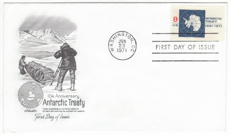 Scott #1431 Antarctic Treaty First Day Cover