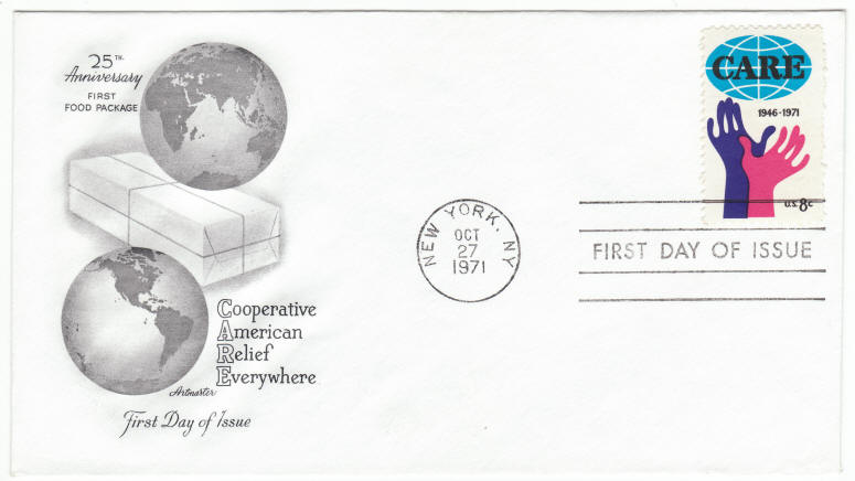 Scott #1439 CARE First Day Cover