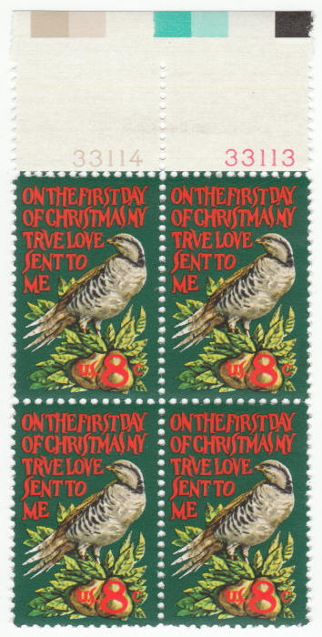 Scott #1445 12 Days of Christmas 1971 stamps