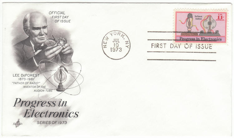 Scott #C86 Leo DeForest Audion Tube First Day Cover