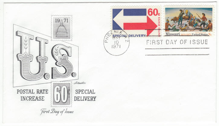 Scott #E23 Special Delivery Postal Rate Increase First Day Cover