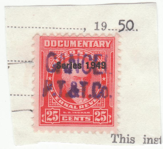 Scott #R519 Documentary Revenue Stamp