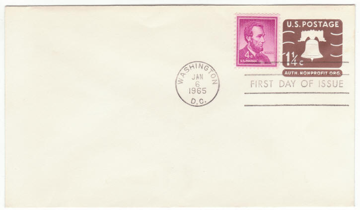 Scott U547 Liberty Bell Embossed Stamp First Day Cover