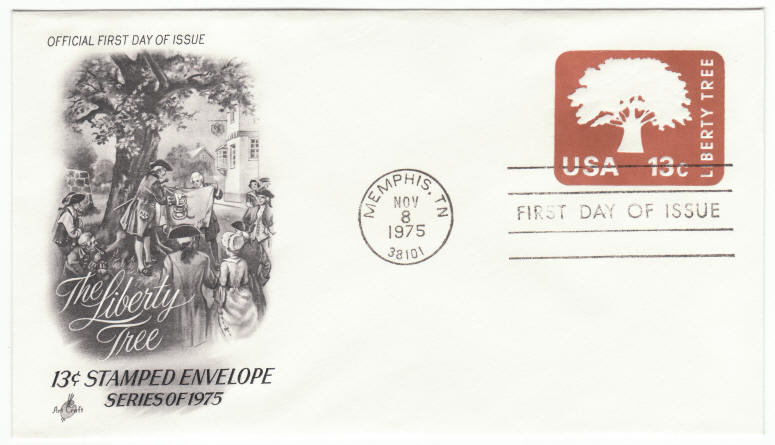 Scott #U576 Liberty Tree Embossed Stamp First Day Cover