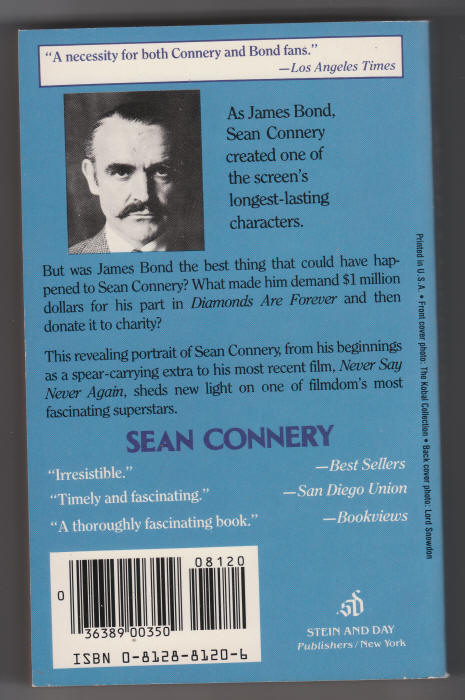 Sean Connery back cover
