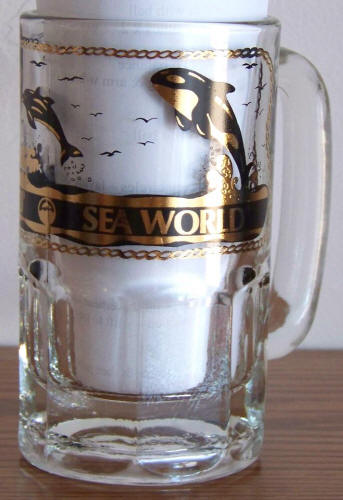 Sea World Glass Beer Mug