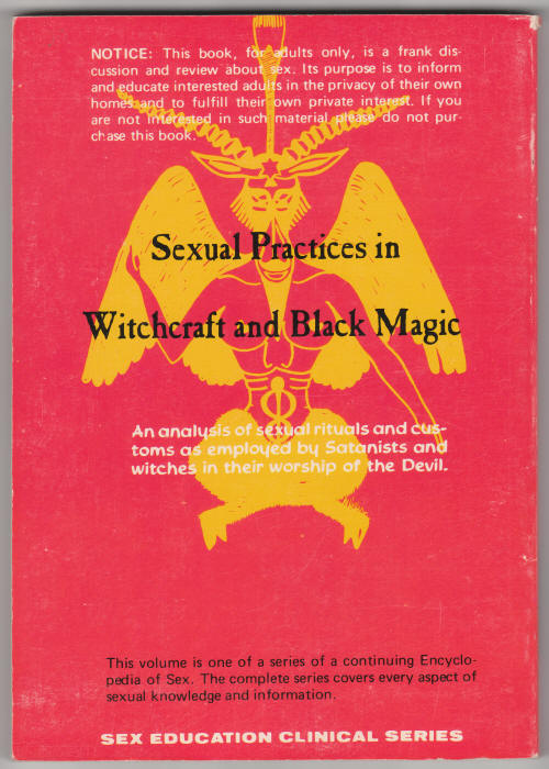 Ed Wood A Study Of Sexual Practices In Witchcraft and Black Magic back cover