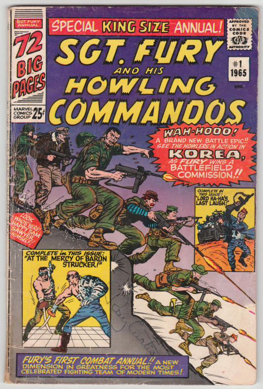 Sgt Fury and His Howling Commandos Annual #1 front cover