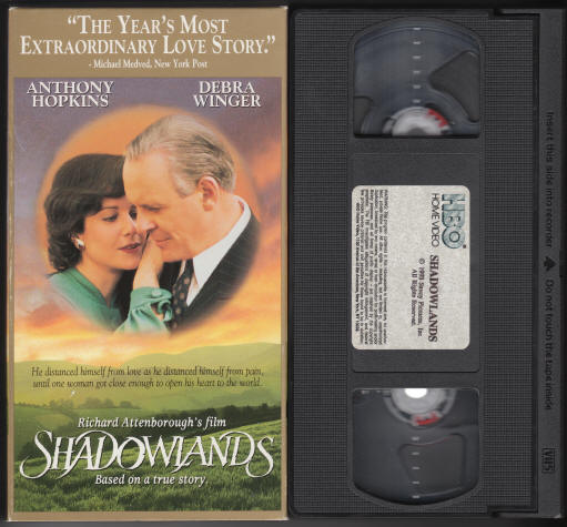 Shadowlands VHS Tape