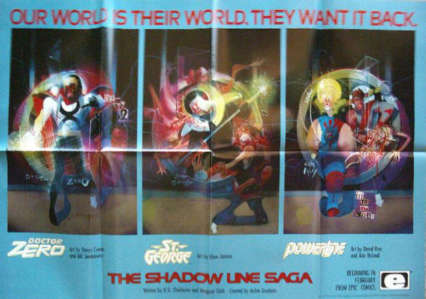 The Shadow Line Saga Epic Comics Promo Poster
