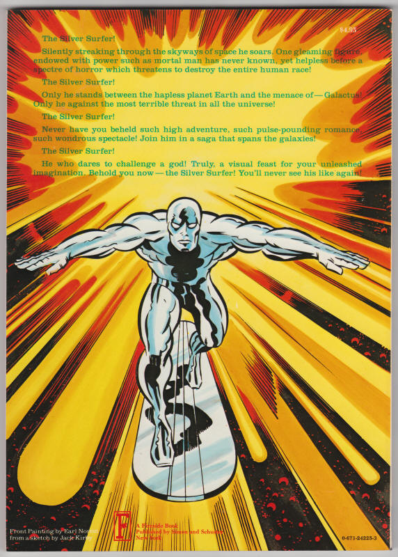 The Silver Surfer Book Stan Lee Jack Kirby back cover