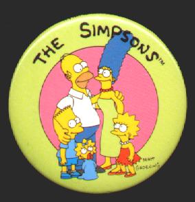 The Simpsons Button