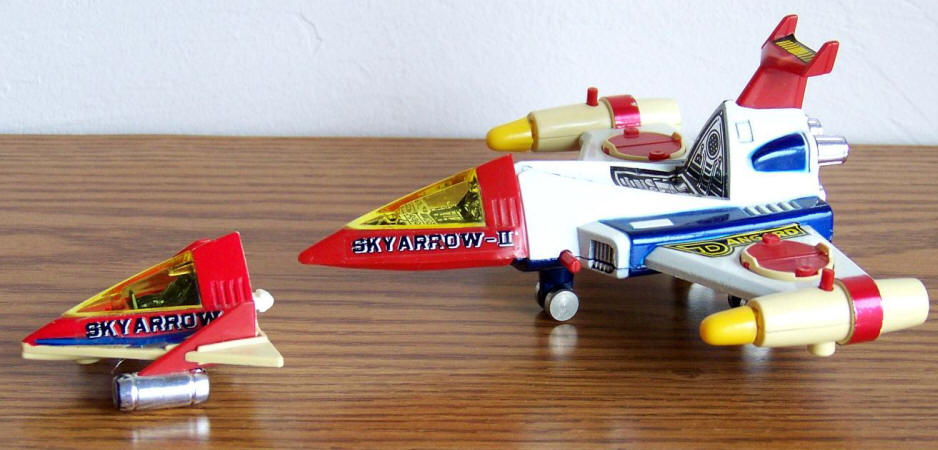 Dangard Ace Sky Arrow Vehicle PB-02 Diecast Toy separated