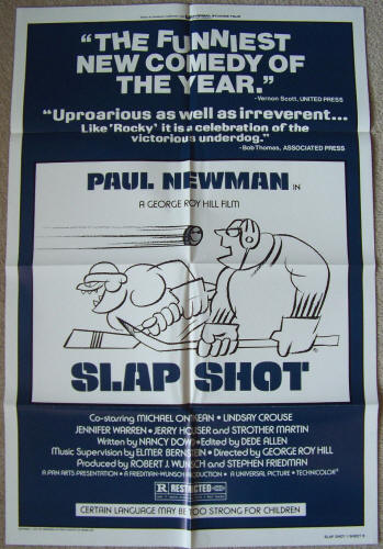 Slap Shot Style B One Sheet Movie Poster