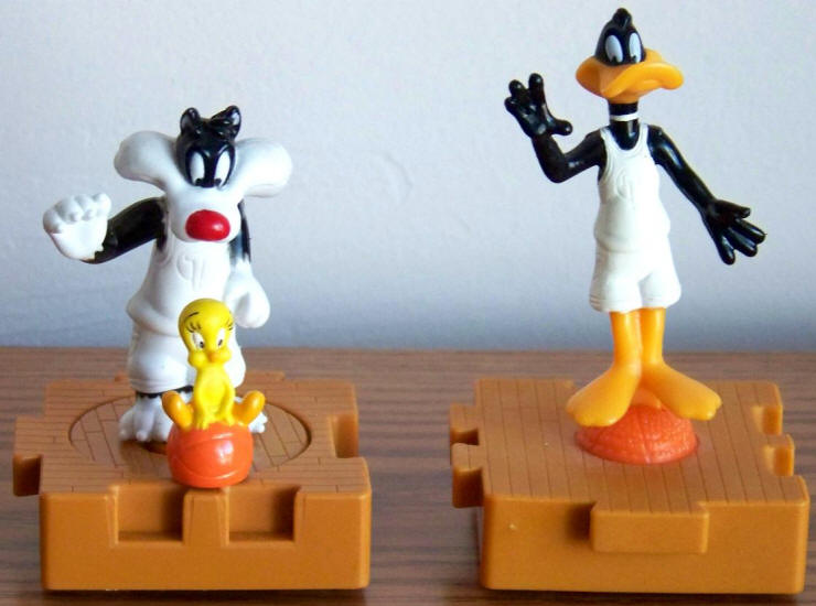 McDonalds Space Jam Happy Meal Toys Sylvester Tweety Daffy Duck