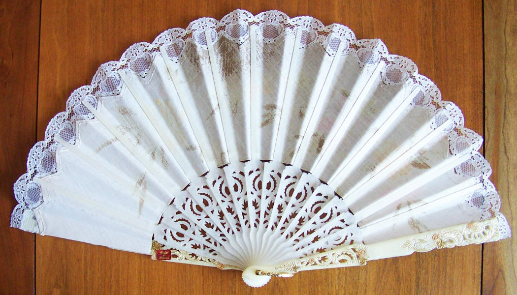 Spanish Hand Painted Fan back