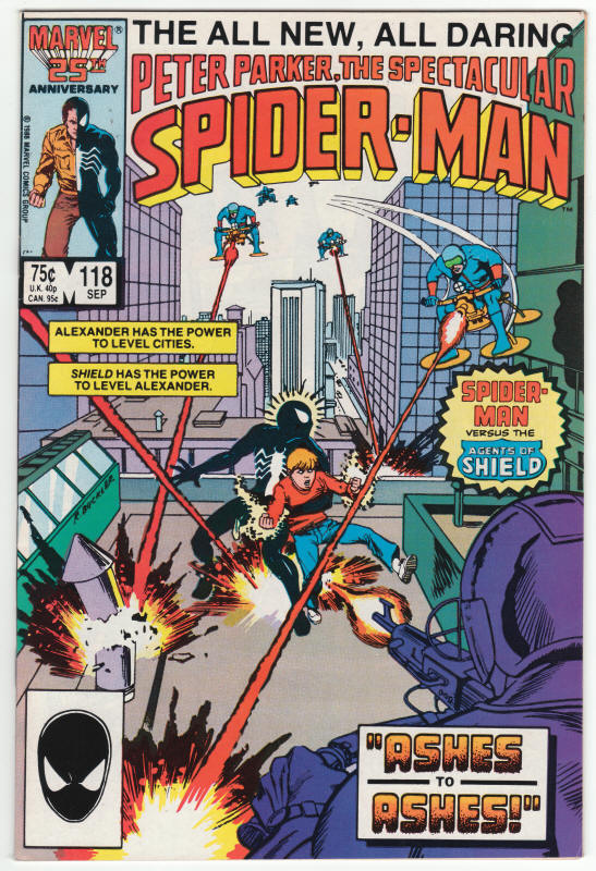The Spectacular Spider-Man #118 front cover