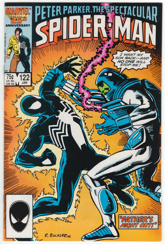 The Spectacular Spider-Man #122 front cover