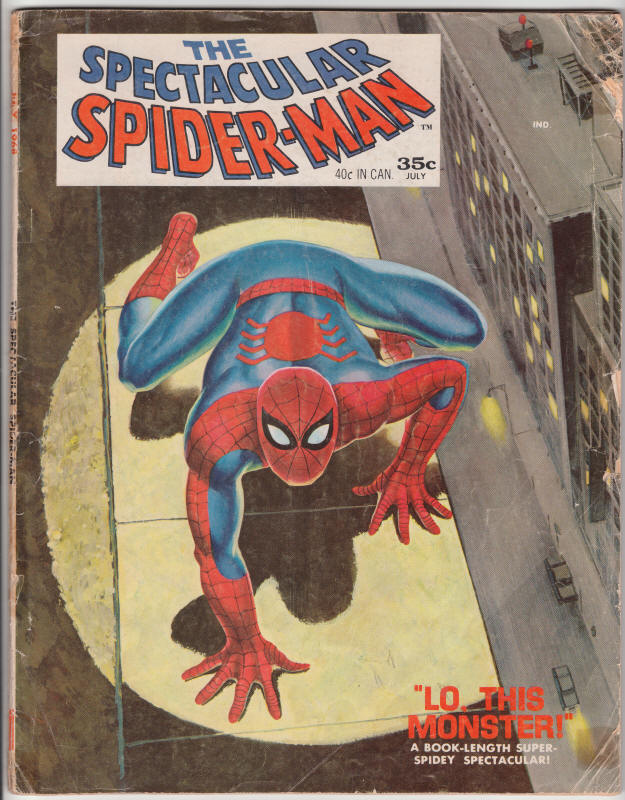The Spectacular Spiderman 1 magazine front cover