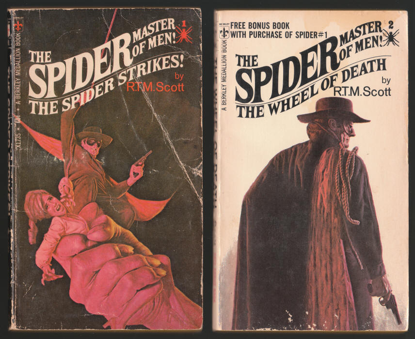 The Spider Paperbacks #1 and #2 covers