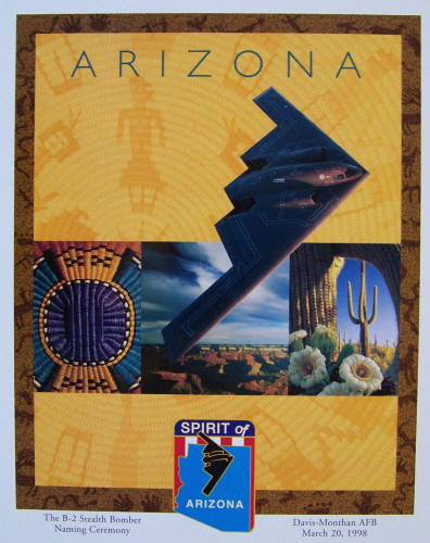 Spirit Of Arizona B2 Naming Ceremony Print