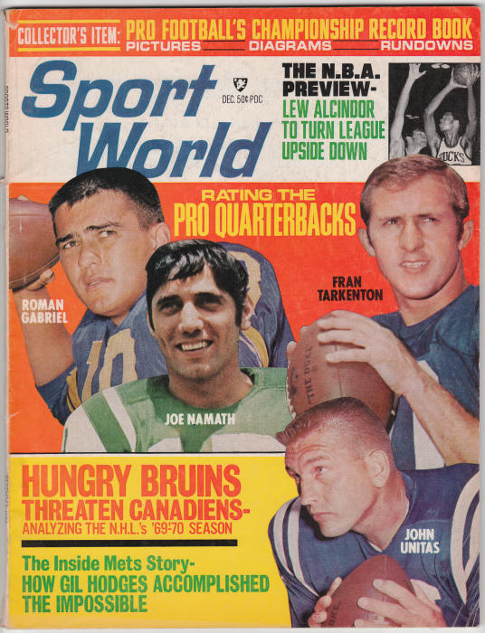Sport World Volume 8 number 5 December 1969 front cover