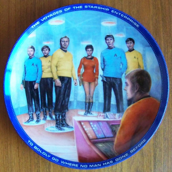Star Trek Collectors Plate Beam Us Down Scotty front