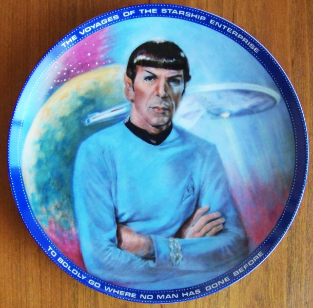 Star Trek Collectors Plate Spock front