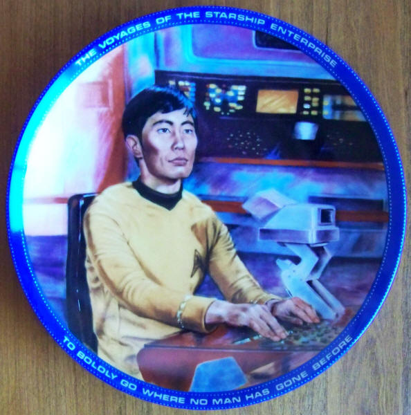 Star Trek Collectors Plate Sulu front