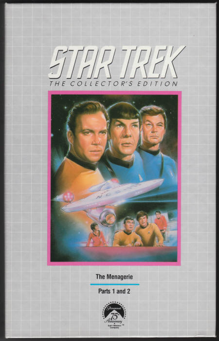 Star Trek The Menagerie VHS Tape box front