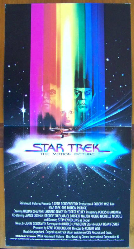 Star Trek The Motion Picture Movie Poster Promo Card