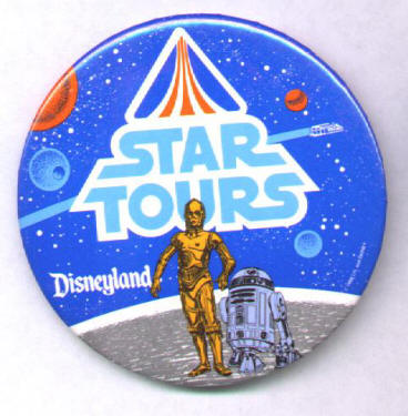 Disneyland Star Tours button