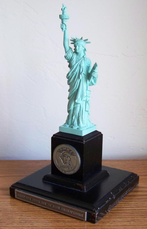 Statue Of Liberty Danbury Mint 1986 Figure angled