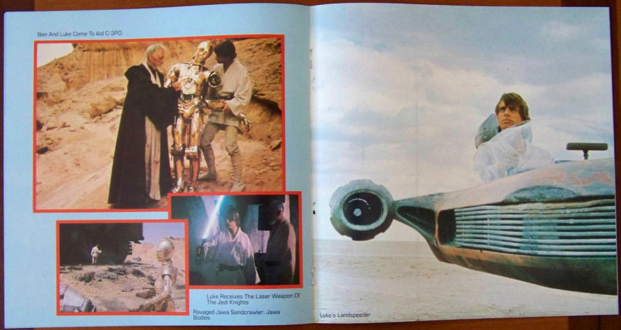 The Story Of Star Wars Record Album Insert Booklet Centerfold