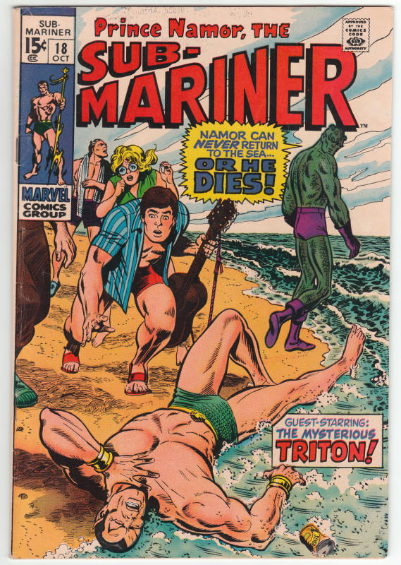The Sub-Mariner #18 front cover