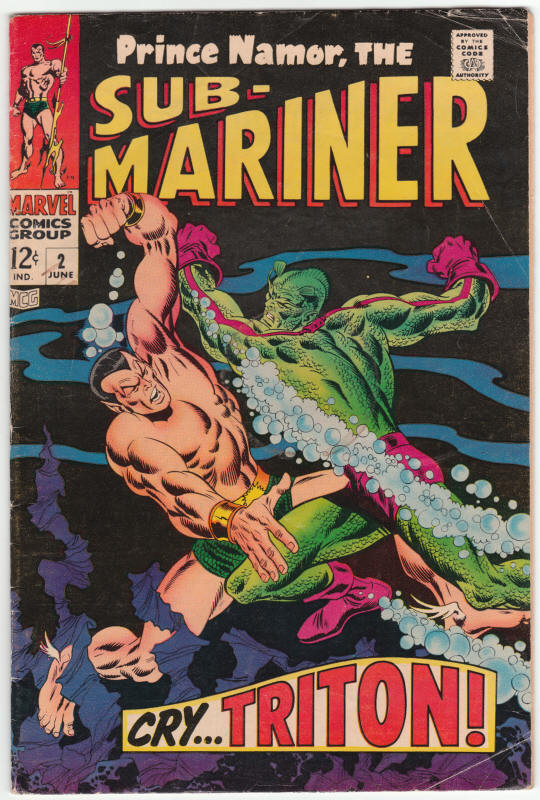The Sub-Mariner #2 front cover