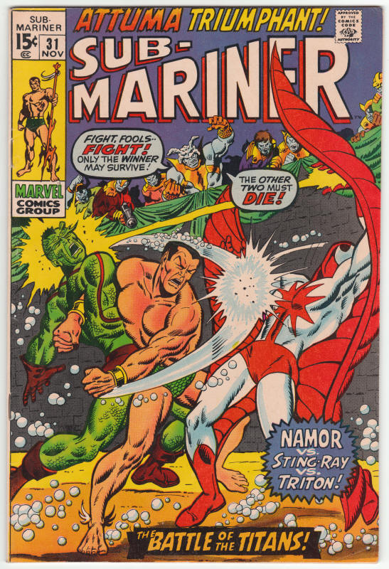 The Sub-Mariner #31 front cover