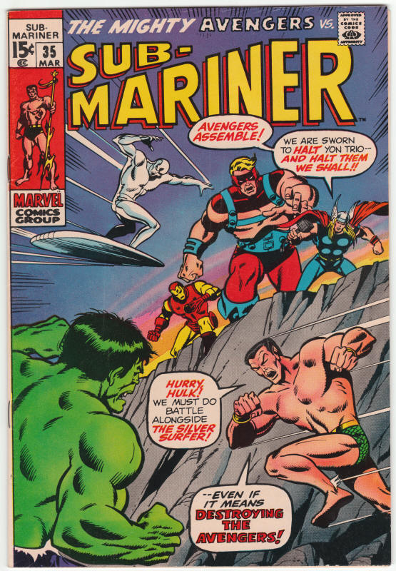 The Sub-Mariner #35 front cover