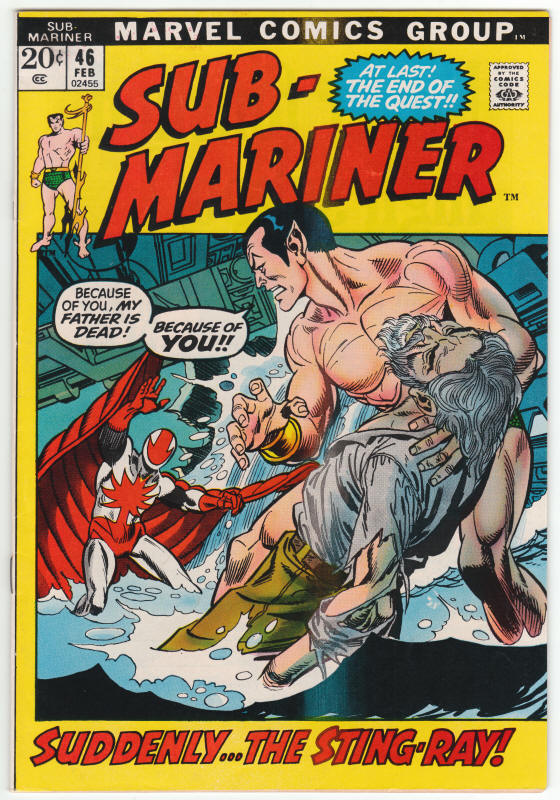The Sub-Mariner #46 front cover