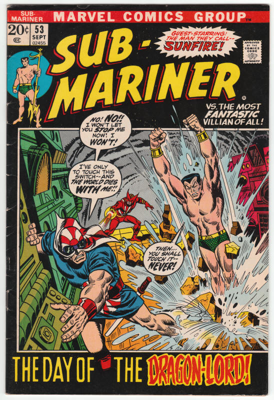 The Sub-Mariner #53 front cover