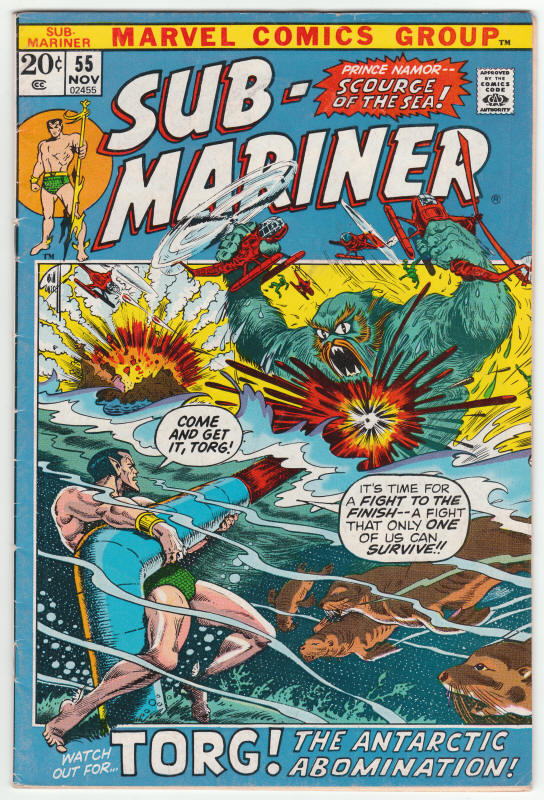 The Sub-Mariner #55 front cover