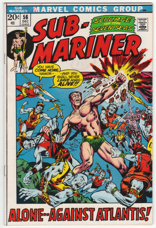 The Sub-Mariner #56 front cover